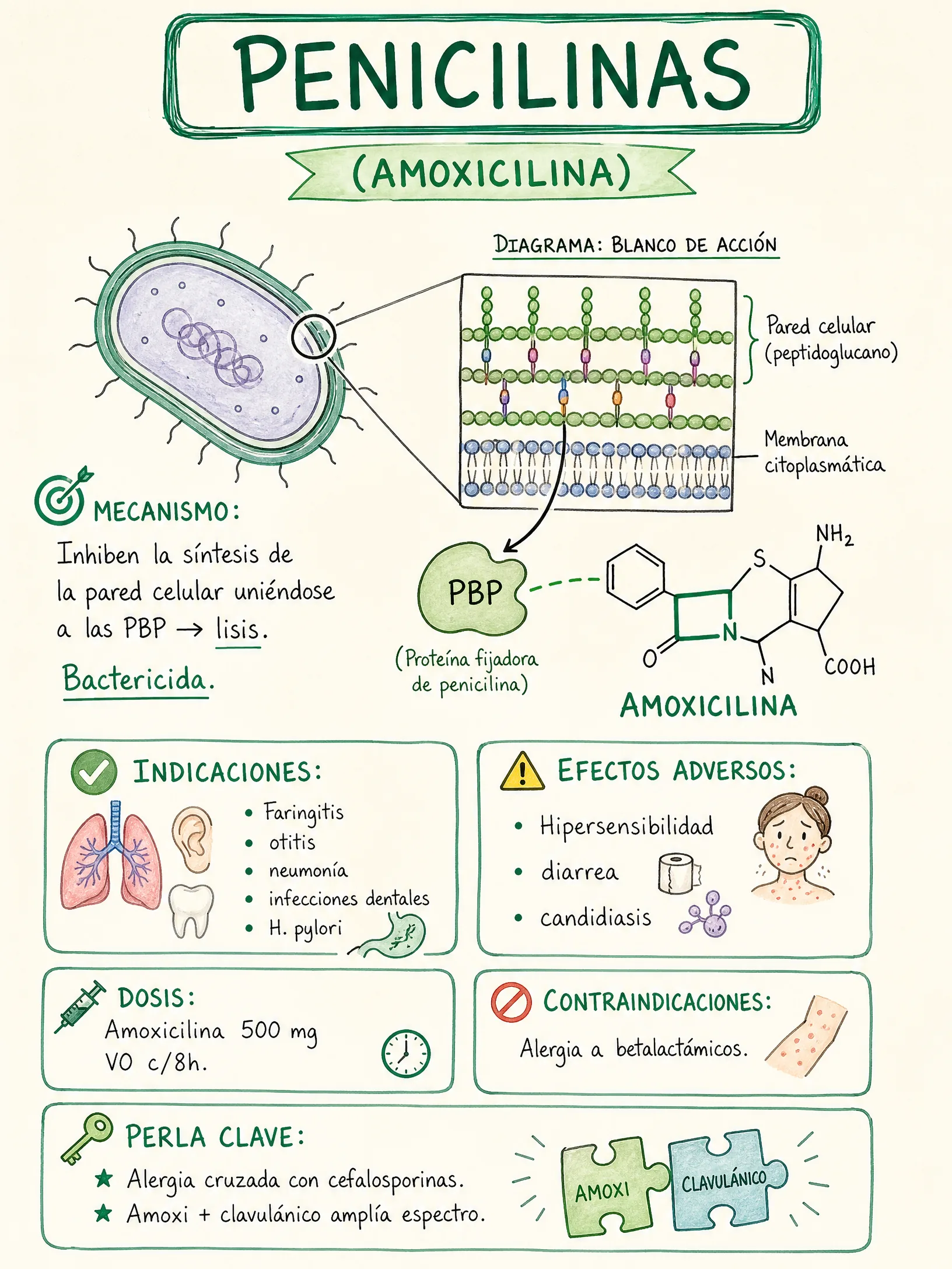 Penicilinas · Amoxicilina
