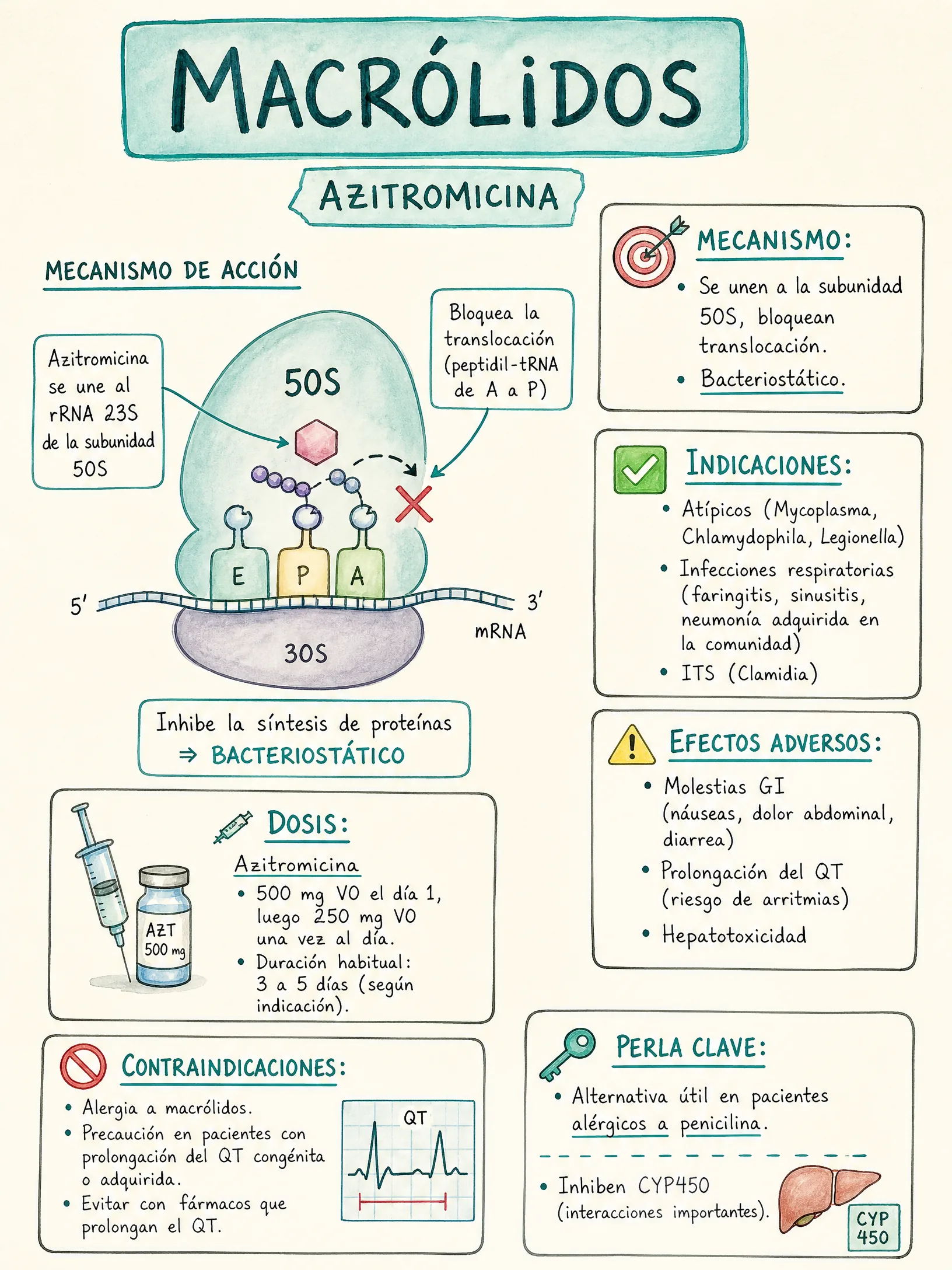 Macrólidos · Azitromicina