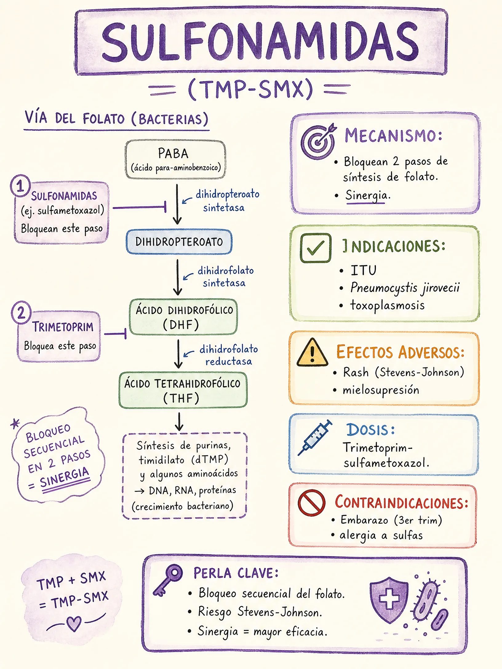 Sulfonamidas · TMP-SMX