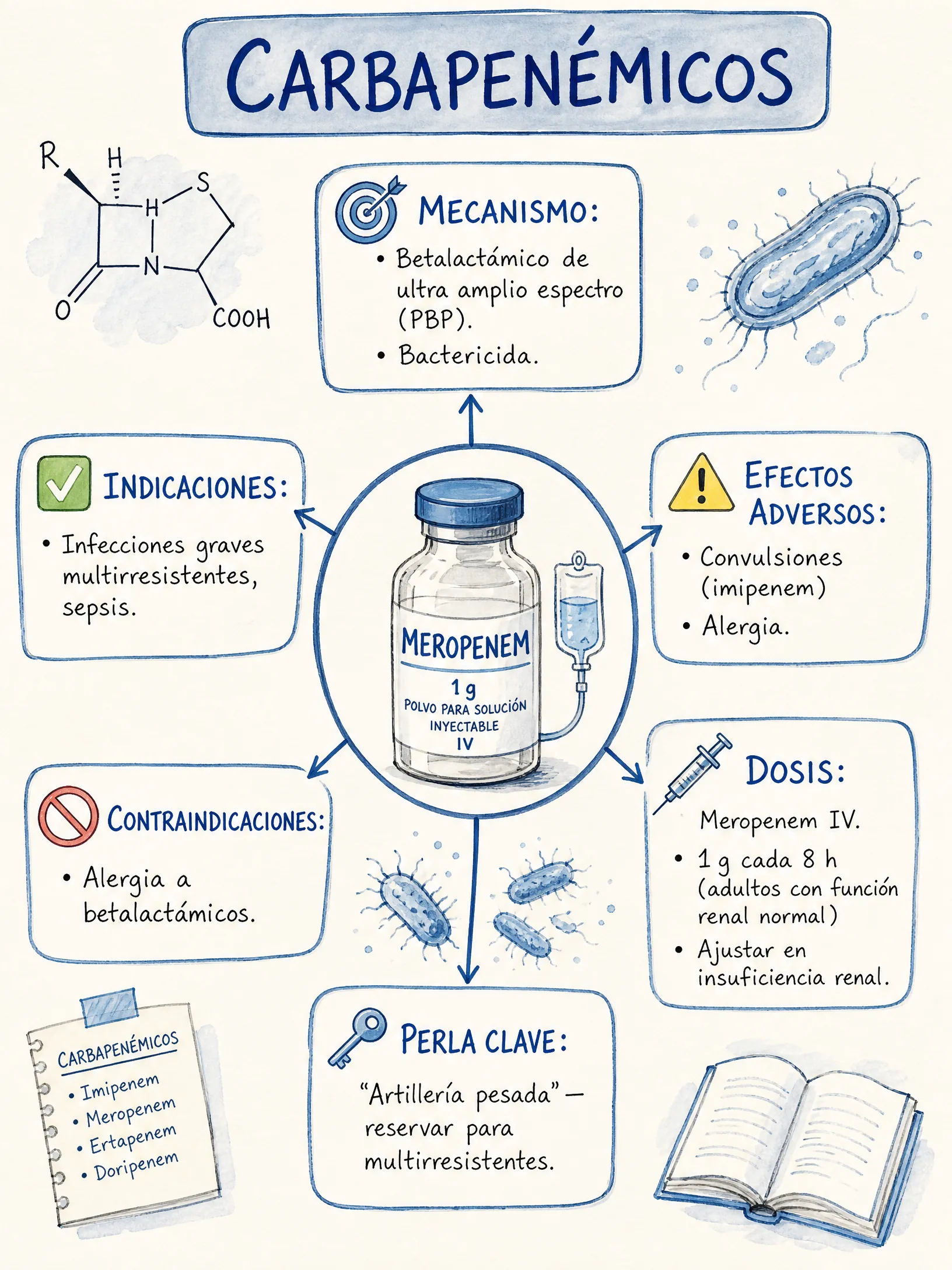 Carbapenémicos · Meropenem