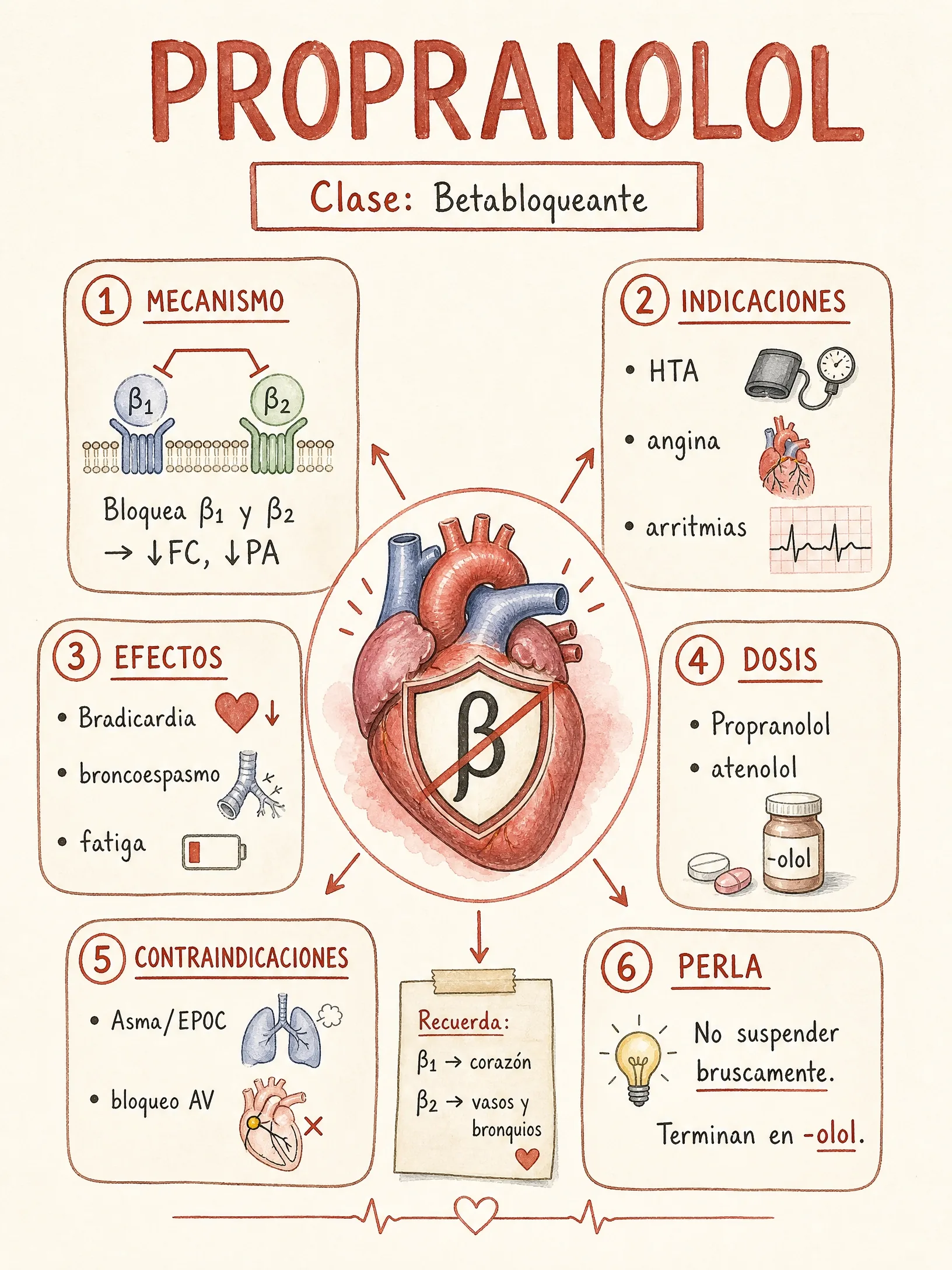 Betabloqueantes · Propranolol