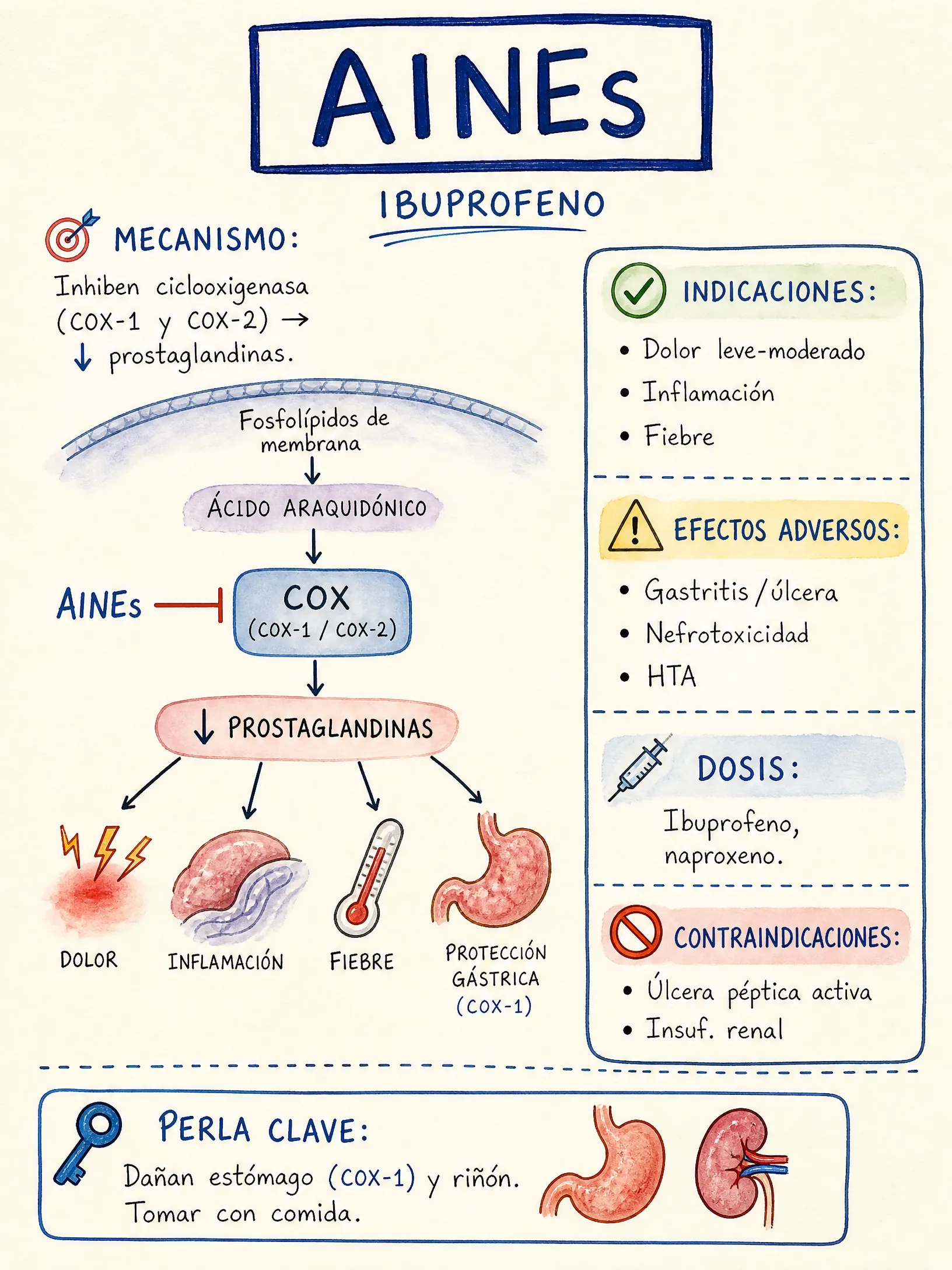 AINEs · Ibuprofeno