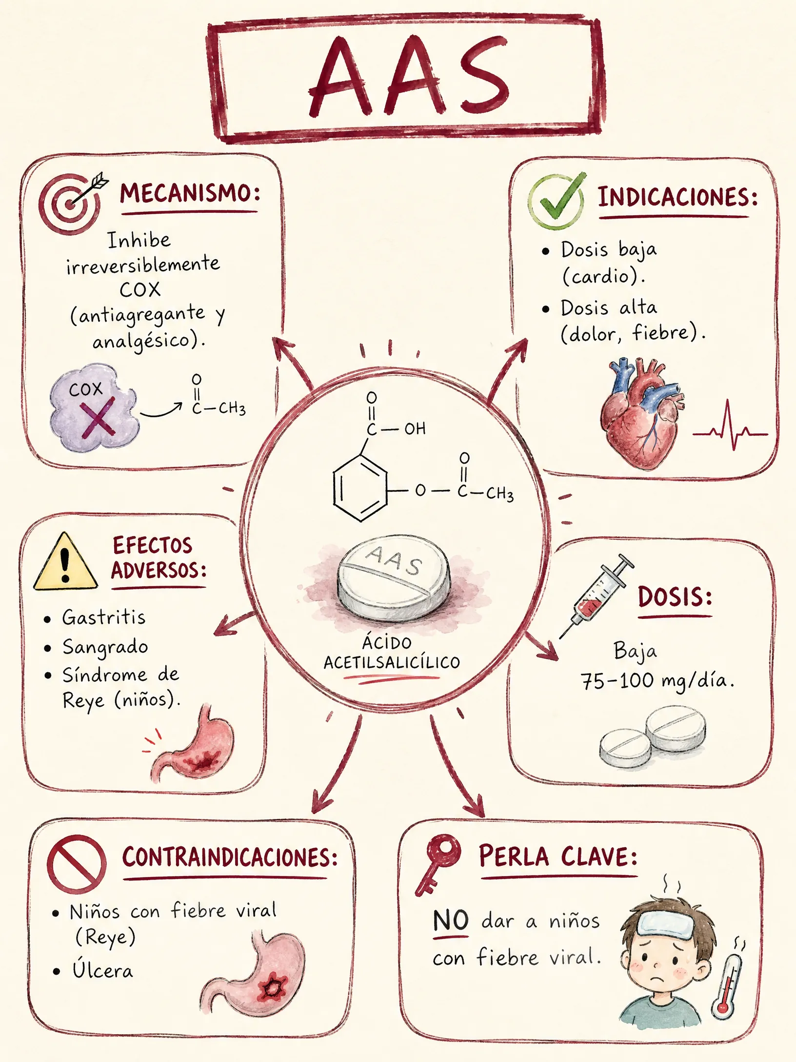 AAS · Ácido Acetilsalicílico