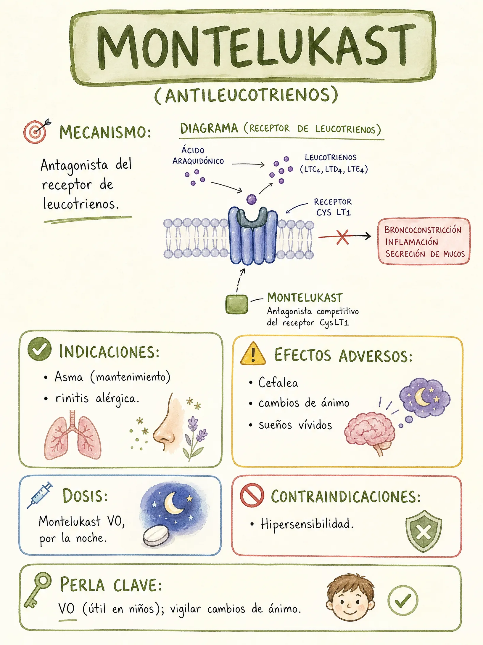 Antileucotrienos · Montelukast